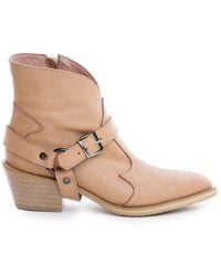 The 5Th Element - Neutrals Bronx Western Boots – Nude Leather - Lyst