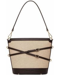 Owlish Studio - Glacier Canvas Vegan Leather Bucket Bag - Lyst
