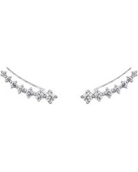 SALLY SKOUFIS - Complete Ear Climber With Made Cz Diamond Stimulant - Lyst