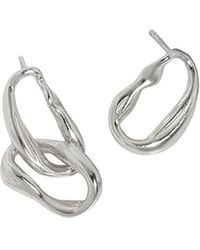 Janus Edinburgh - Sterling Steall Mismatched Chain Drop Earrings - Lyst