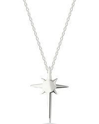 Spero London - Single Star Sterling Necklace - Lyst