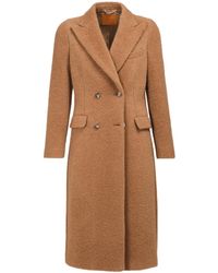 Vulto - Camel Double Breasted Coat - Lyst