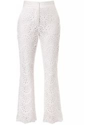 AGGI by HALEWSKI - Ally Off Embroidered Lace Pants - Lyst