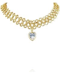 Eyeconic by Samar Ajram - Tete Heart Chunky Choker Necklace - Lyst