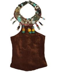 28Natelier - The Stone Lace-Up Top - Lyst