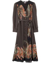 Niza - Matilda Combined Printed Midi Dress - Lyst
