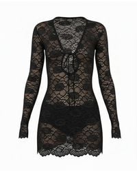 Alia Studio - Améthyste Mini Mesh Dress - Lyst