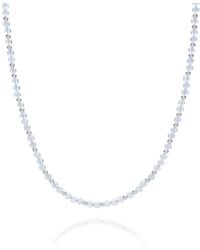 Nellou Jewellery - Jewel Bead March Birthstone Necklace Sterling - Lyst