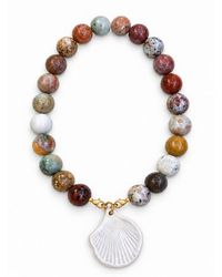 Carolina Benoit - Ocean Jasper & Shell Necklace - Lyst