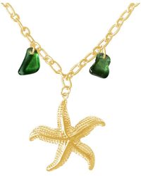 Glassy - Starfish Necklace Sea Glass - Lyst