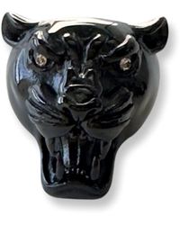 Jagged Halo Jewelry - Maximus Panther Ring Stainless Steel Rhodium Plated - Lyst