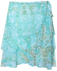 Sophia Alexia - Aqua Pebbles Tahiti Skirt Cover Up - Lyst