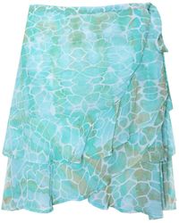 Sophia Alexia - Aqua Pebbles Tahiti Skirt Cover Up - Lyst