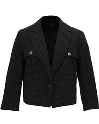Smart and Joy - Safari Pockets Crop Jacket With Dots Print - Lyst
