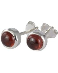 The Jewellery Store London - January Birthstone Earring Studs – Garnet - Lyst