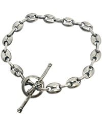 Tg-Jewellery by Tamara Gervasio - Anchor Link Sterling Bracelet With Skull Hand T-Bar Clasp - Lyst