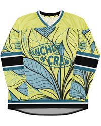 Anchor and Crew - Exotic Leaves Pattern Recycled Fabric Hockey Jersey - Lyst