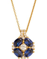 Juvetti - Pristi Necklace With Diamond & Sapphire - Lyst