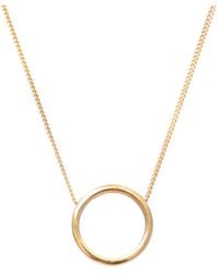 Lee Renee - Halo Necklace Gold - Lyst