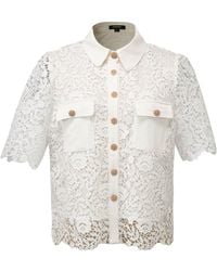 Smart and Joy - Lace And Center Buttons Shirt - Lyst