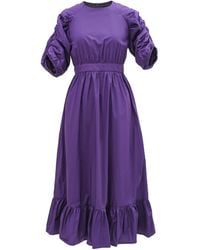 Smart and Joy - Trapeze Dress With Puffed Sleeves - Lyst