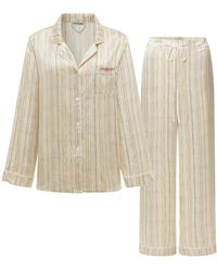 NOT JUST PAJAMA - Little Heart Classic Silk Pajama Long Set - Lyst