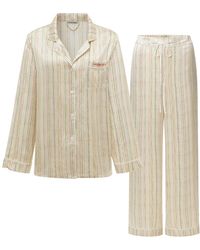 NOT JUST PAJAMA - Little Heart Classic Silk Pajama Long Set - Lyst