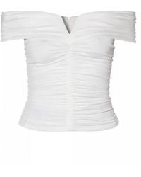 AGGI by HALEWSKI - Mia Pearl Off Shoulder Top - Lyst