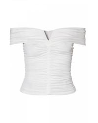 AGGI by HALEWSKI - Mia Pearl Off Shoulder Top - Lyst