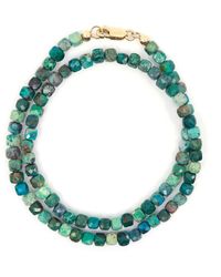 Shar Oke - Chrysocolla Cube Wrap Beaded Bracelet - Lyst