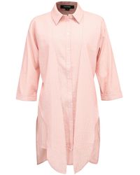 Smart and Joy - Long Shirt With Knotted Panels - Lyst