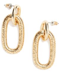 Lovard - Bicycle Chunky Chain Link Earrings - Lyst