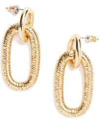 Lovard - Bicycle Chunky Chain Link Earrings - Lyst