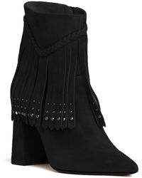 Beautiisoles by Robyn Shreiber Made in Italy - Tal Suede Ankle Bootie Comfortable & Dressy With Studs For Work Or Evening - Lyst