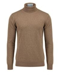 Ron Tomson - Neutrals Roll Neck Knit Sweater - Lyst