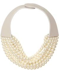 Fairchild Baldwin - Neutrals Bella Glass Pearl Necklace - Lyst