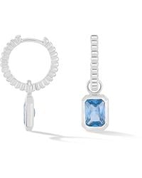 Dower & Hall - Single Hoop With Topaz Drop Earring - Lyst