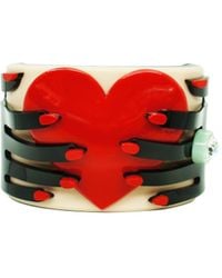Gissa Bicalho - Acrylic Handmade Bracelet Hands & Heart & Rose - Lyst