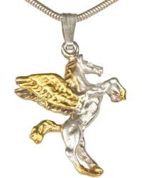 Simon Kemp Jewellers - Large Pegasus Pendant Eighteen Carat On Solid Sterling - Lyst