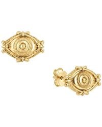 Astor & Orion - Protection Evil Eye Stud Earrings - Lyst