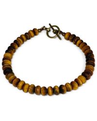 Rachel Nathan - Neutrals Slim: Tiger's Eye Bracelet - Lyst
