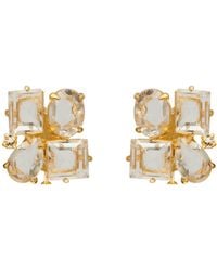 Bounkit - Cora Studs Clear Quartz Clip On - Lyst