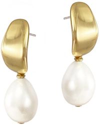 Biko Jewellery - Mirage Pearl Studs - Lyst