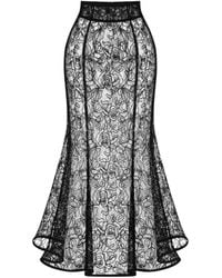 Elsava - Lace Tailored Skirt - Lyst