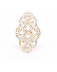 Seven Saints - Infinite Love Pave Adjustable Ring, Over Sterling, Topaz - Lyst