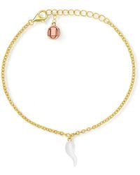 Unaloe - Plated Bracelet With Horn Pendant - Lyst