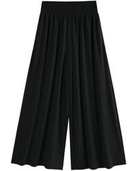 Supesu - Waist Slimming Ankle Pants, Wide Leg - Lyst