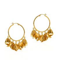 Jaredjamin - Large Petali Cascading Flower Hoop Earrings - Lyst