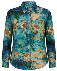 Conquista - Long Sleeve Print Shirt - Lyst
