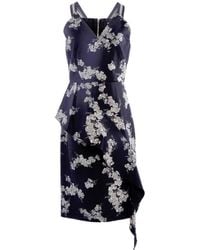 Smart and Joy - Tailored V-Neck Denim Dress - Lyst